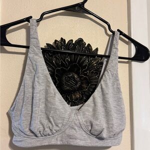 MeUndies Light Gray Wireless Bralette